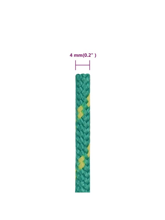 Veneköysi vihreä 4 mm 25 m polypropeeni