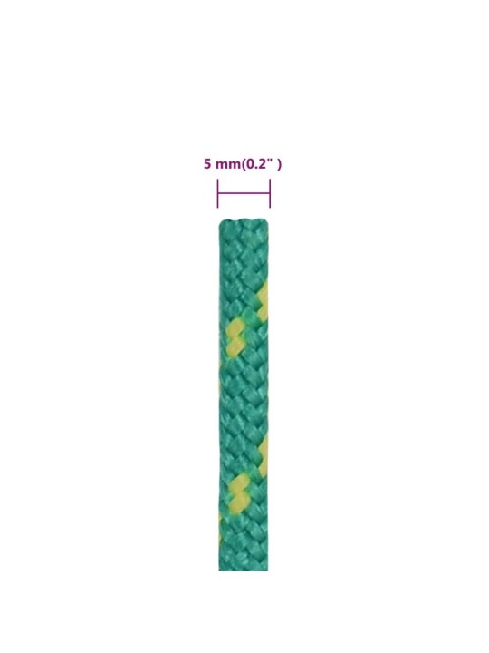 Veneköysi vihreä 5 mm 25 m polypropeeni