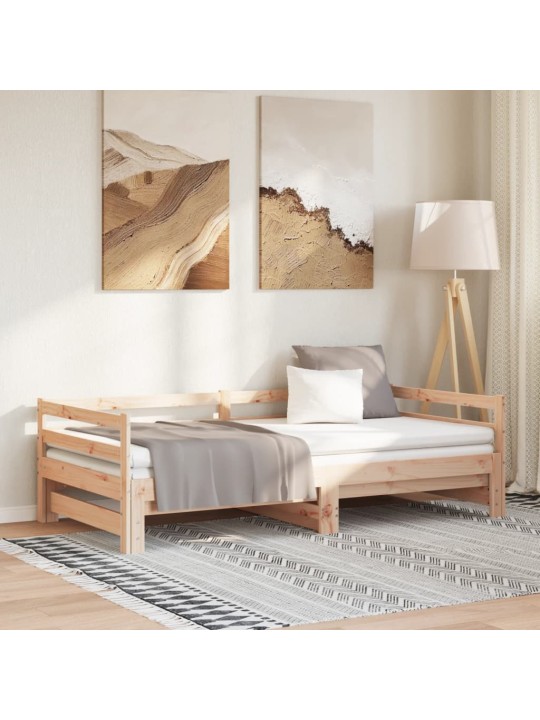 Ulosvedettävä päiväsänky ilman patjaa 80x200 cm
