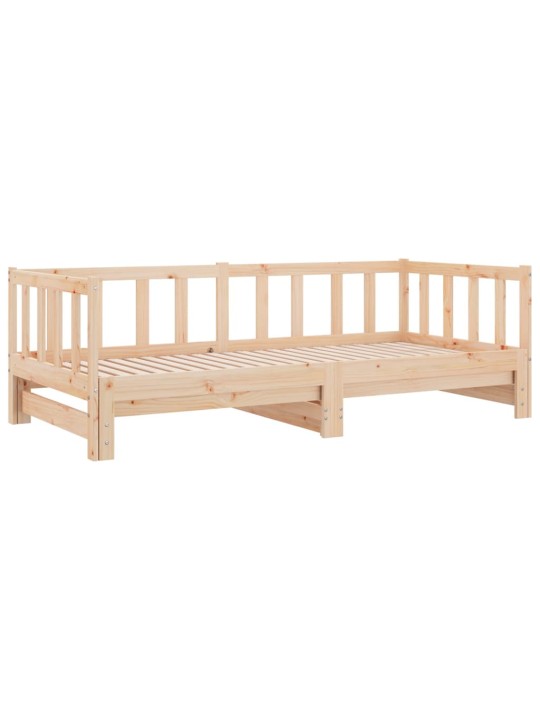 Sohvasänky ulosvedettävä 2x (80x200) cm täysi mänty