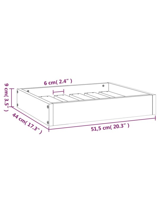 Koiransänky 51,5x44x9 cm täysi mänty