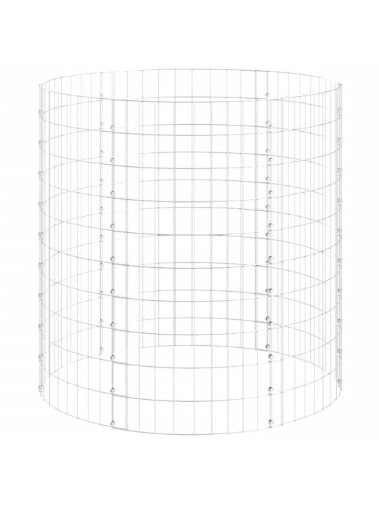 Puutarhakomposti Ø100x100 cm galvanoitu teräs