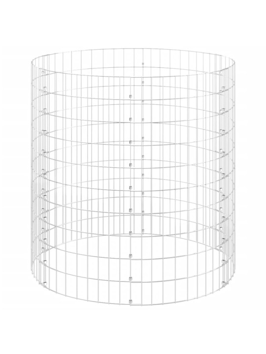 Puutarhakomposti Ø100x100 cm galvanoitu teräs