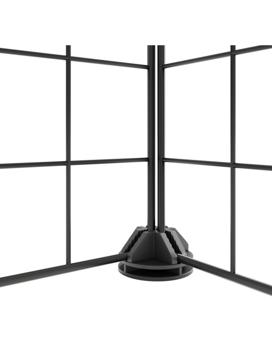 12-paneelinen lemmikkihäkki ovella musta 35x35 cm teräs