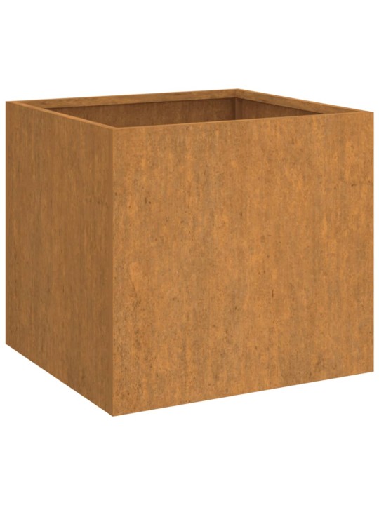 Kukkalaatikot 2 kpl 32x30x29 cm Corten teräs