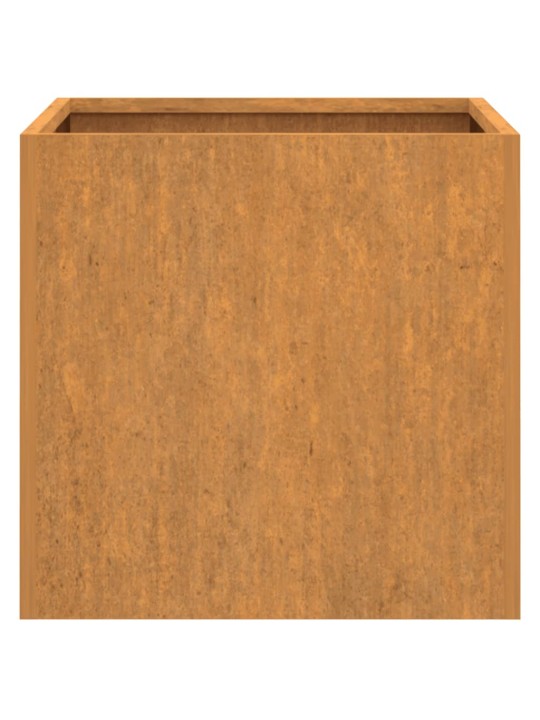 Kukkalaatikot 2 kpl 32x30x29 cm Corten teräs