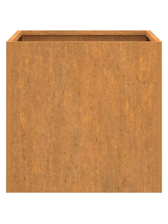 Kukkalaatikot 2 kpl 42x40x39 cm Corten teräs