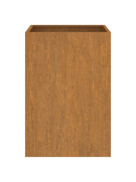 Kukkalaatikko 42x38x75 cm Corten teräs