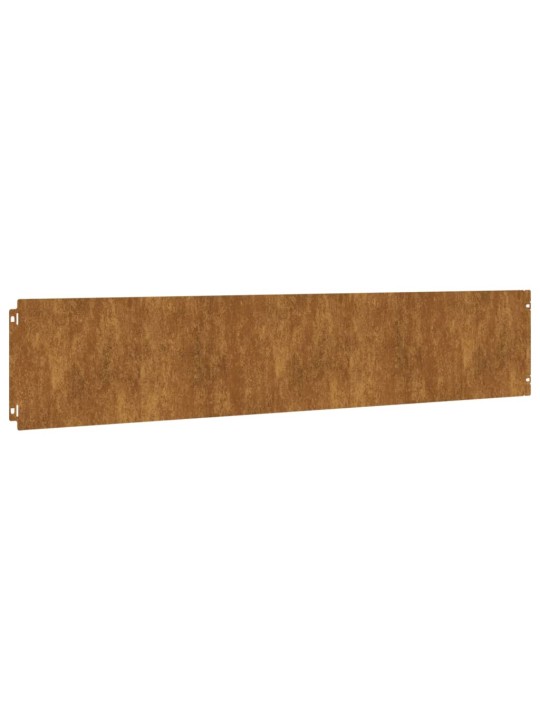 Nurmikonreunukset 10 kpl 20x103 cm joustava Corten-teräs