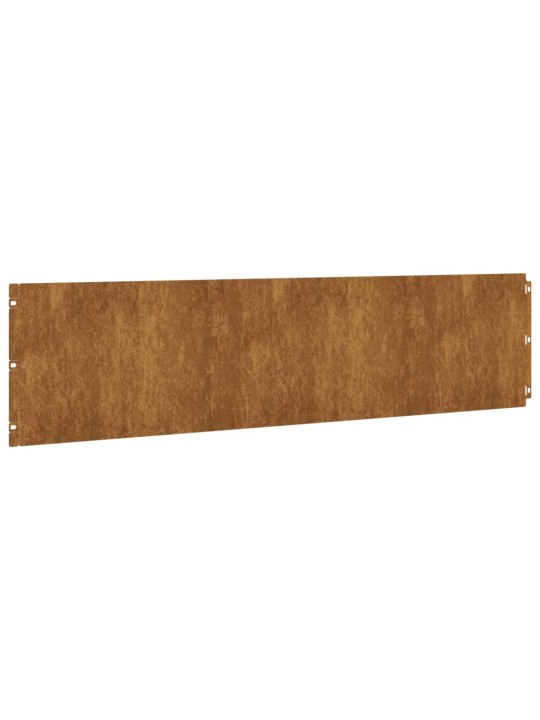 Nurmikonreunukset 10 kpl 25x103 cm joustava Corten-teräs