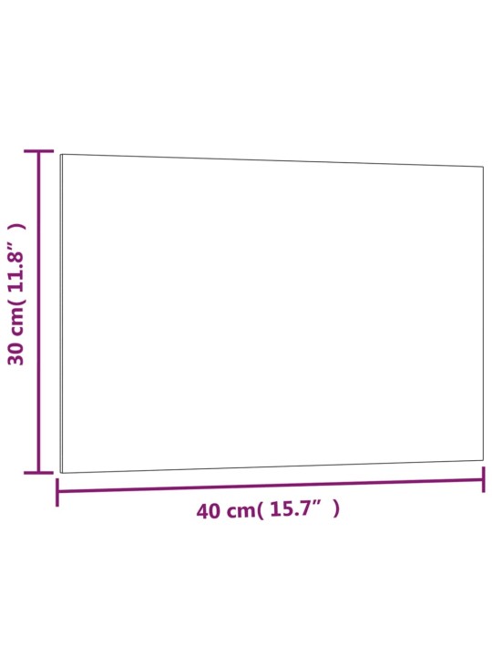 Seinäkiinnitteinen magneettitaulu musta 40x30 cm lasi