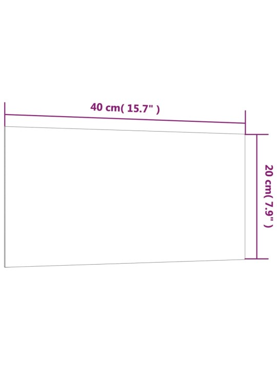 Seinäkiinnitteinen magneettitaulu musta 40x20 cm lasi