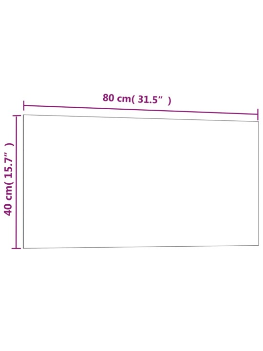 Seinäkiinnitteinen magneettitaulu musta 80x40 cm karkaistu lasi