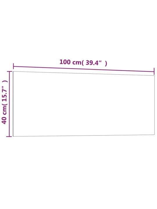 Seinäkiinnitteinen magneettitaulu musta 100x40 cm lasi