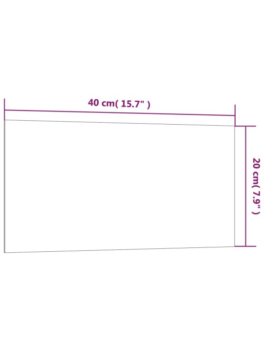 Seinäkiinnitteinen magneettitaulu valkoinen 40x20 cm lasi