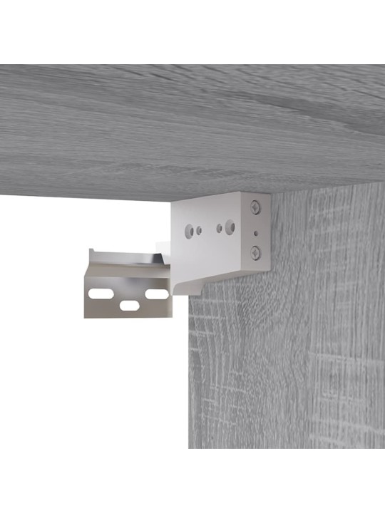 TV-tasot 8 kpl harmaa Sonoma 60x30x30 cm tekninen puu