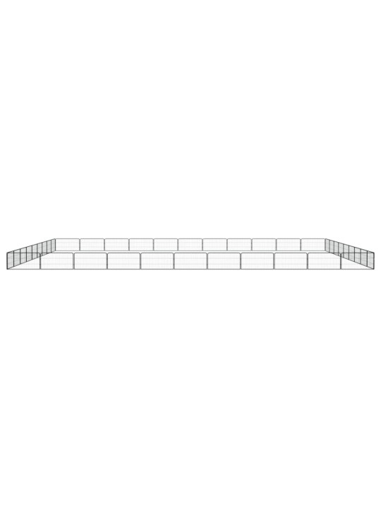 Koiranhäkki 40 paneelia musta 100x50 cm jauhemaalattu teräs