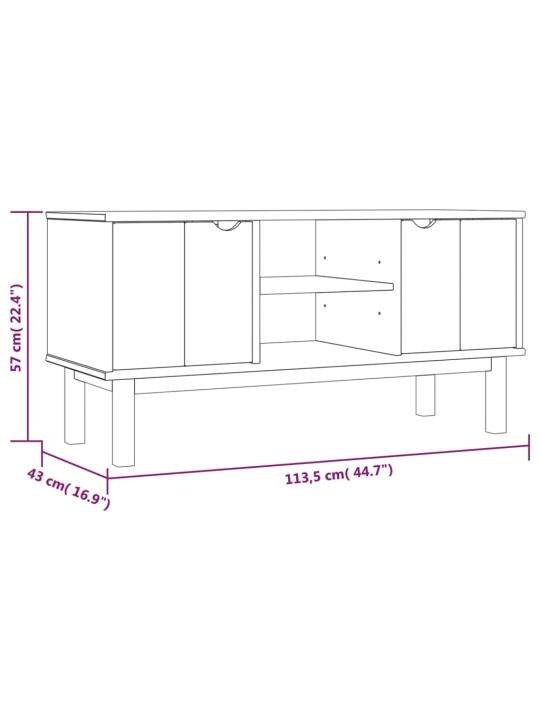 TV-taso OTTA 113,5x43x57 cm täysi mänty