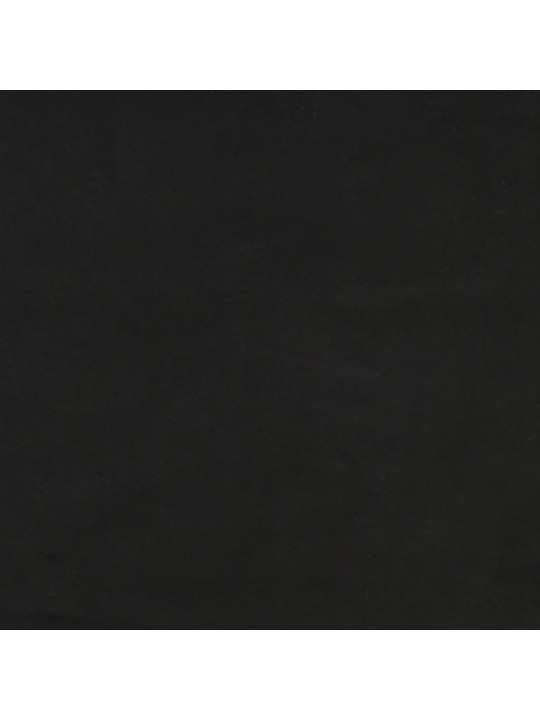 Sängynrunko ilman patjaa musta 90x190 cm single sametti