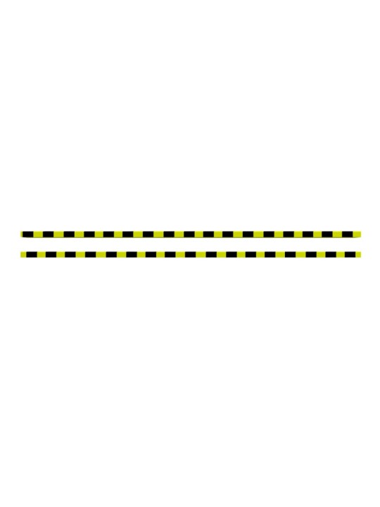 Kulmasuojat 2 kpl keltainen ja musta 6x2x101,5 cm PU