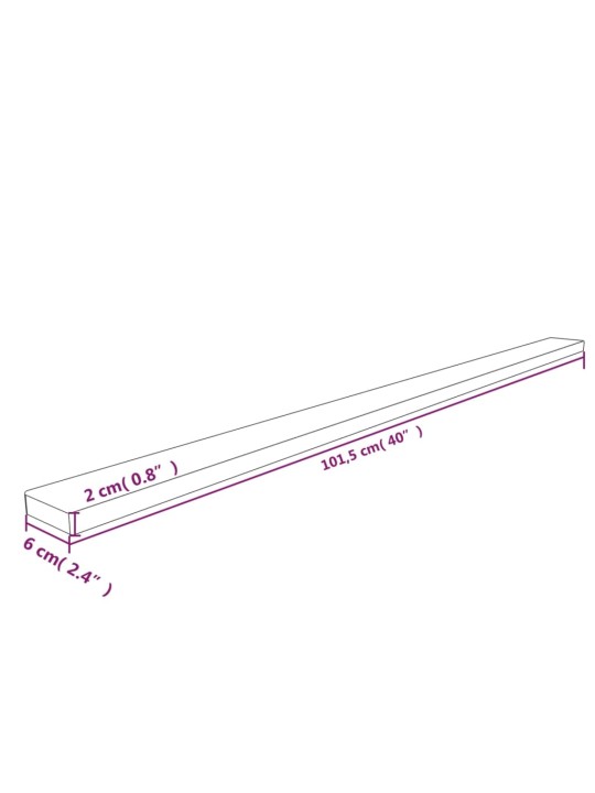 Kulmasuojat 2 kpl keltainen ja musta 6x2x101,5 cm PU