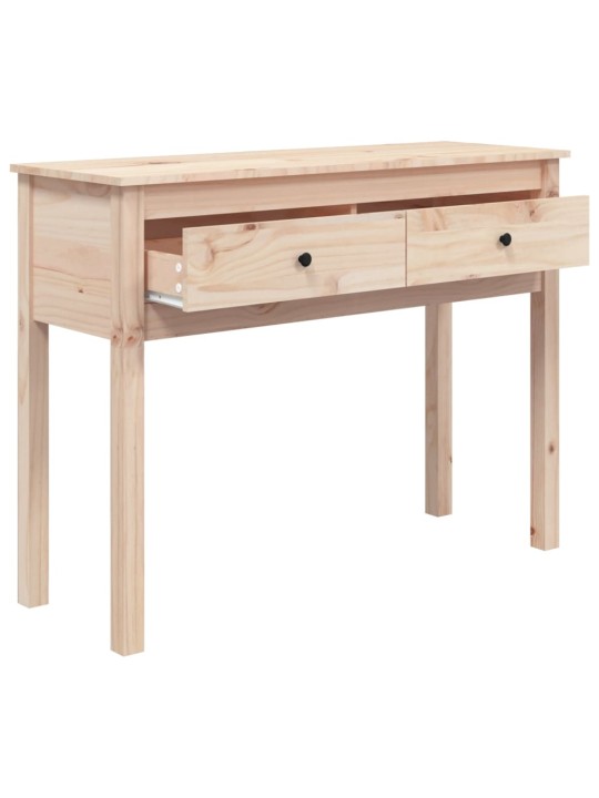 Konsolipöytä 100x35x75 cm täysi mänty