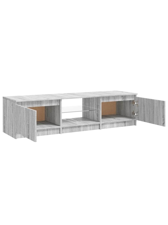 Tv-taso led-valoilla harmaa sonoma 140x40x35,5 cm