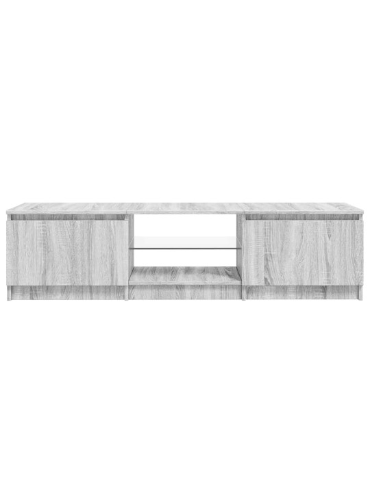 Tv-taso led-valoilla harmaa sonoma 140x40x35,5 cm