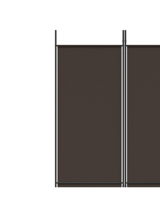 5-paneelinen tilanjakaja ruskea 250x220 cm kangas