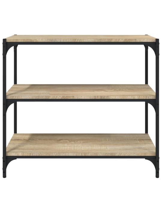 Kirjahylly sonoma-tammi 80x33x70,5 cm tekninen puu ja teräs