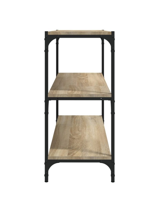 Kirjahylly sonoma-tammi 80x33x70,5 cm tekninen puu ja teräs
