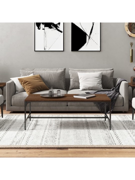 Sohvapöytä ruskea tammi 80x50x35 cm tekninen puu