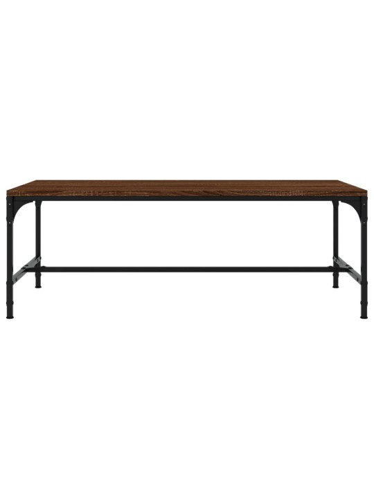 Sohvapöytä ruskea tammi 80x50x35 cm tekninen puu