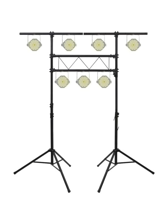 Valoteline musta 238x115x(180-300) cm teräs