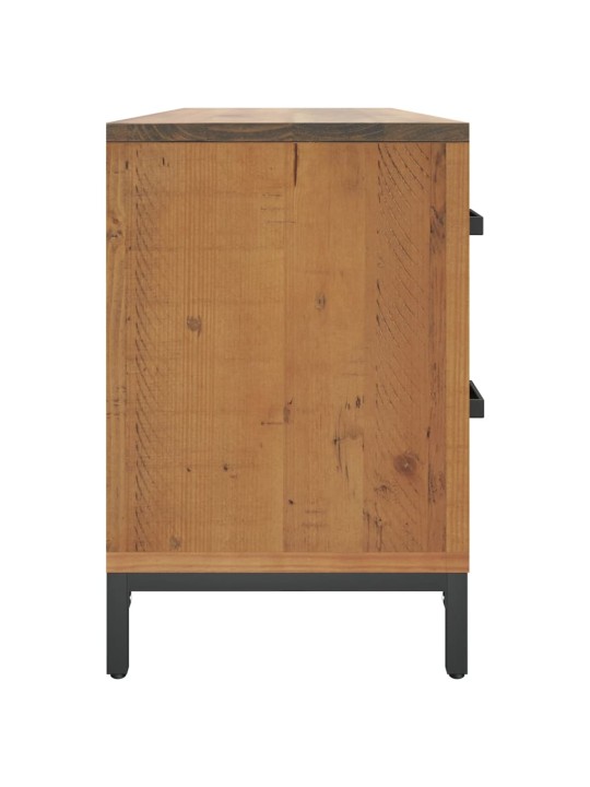 Säilytyskaappi ruskea 110x30x45 cm täysi mänty