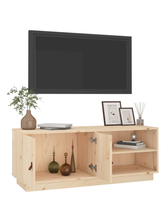 Tv-taso 105x34x40 cm täysi mänty