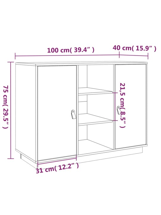 Senkki 100x40x75 cm täysi mänty