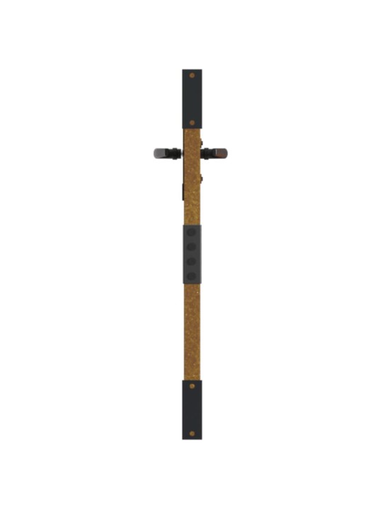 Puutarhaportti 85x75 cm corten teräs puukuvio