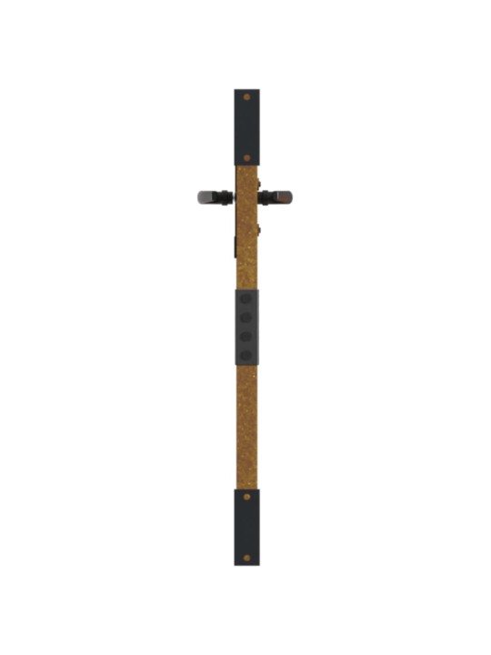 Puutarhaportti 85x100 cm corten teräs puukuvio