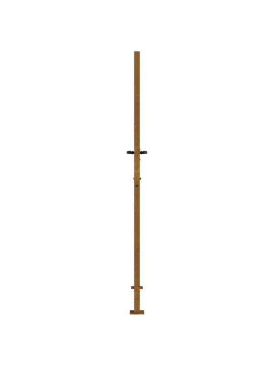 Puutarhaportti 105x205 cm corten teräs raitakuvio