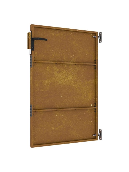 Puutarhaportti 85x150 cm corten teräs