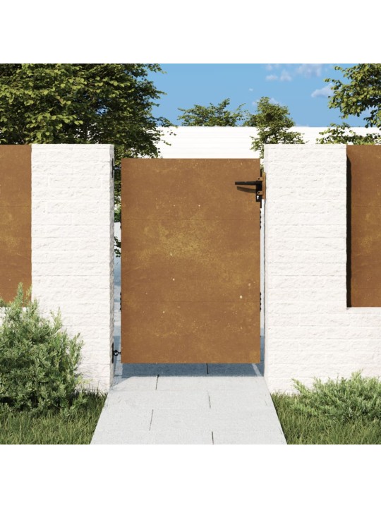 Puutarhaportti 85x150 cm corten teräs