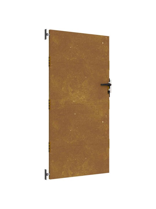 Puutarhaportti 85x200 cm corten teräs