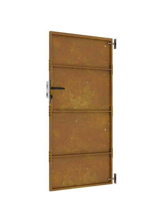 Puutarhaportti 85x200 cm corten teräs