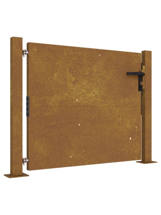 Puutarhaportti 105x80 cm corten teräs