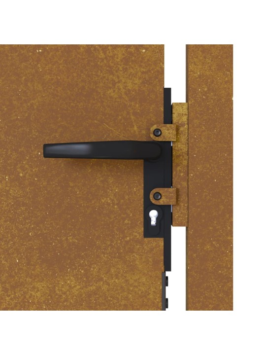 Puutarhaportti 105x80 cm corten teräs