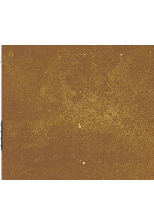 Puutarhaportti 105x80 cm corten teräs