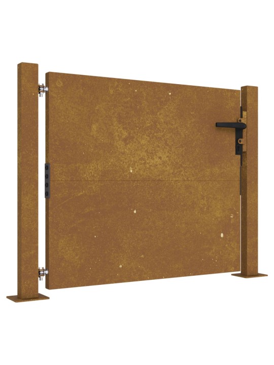 Puutarhaportti 105x105 cm corten teräs