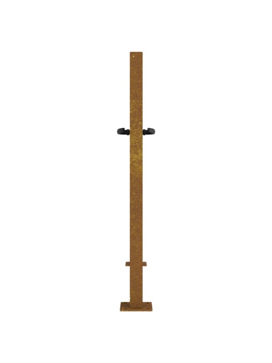 Puutarhaportti 105x105 cm corten teräs