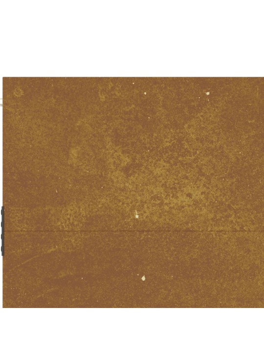 Puutarhaportti 105x105 cm corten teräs